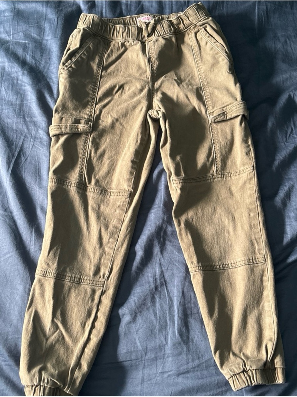 Rewash Olive Khaki Cargo Jogger Pants